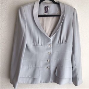 Size 10/12 ZELDA Vintage Baby Blue Suit Top